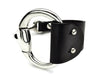 BLACK leather cuff Snaffle Bit bracelet black snaffle bit image 1