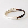 5mm Tortoise Leather Bracelet for Women sits on a white table